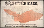 Map Showing the Burnt District in Chicago, 3rd Edition; R. P. Studley Company, 1871 (ichi-02870)
