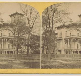 George F. Rumsey House before the Fire; P. B. Greene, Stereograph, ca. 1871 (ichi-29595)