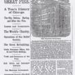 Anniversary of the Great Fire; from the Chicago Daily Tribune, October 9, 1872
