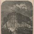 Working at Night on Palmer's Grand Hotel, by Calcium Light; Engraving, ca. 1872 (ichi-02930) 