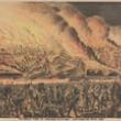 The Great Fire at Chicago Oct. 9th 1871--View from the West Side; Gibson & Company, Lithograph, ca. 1871 (ichi-02969)