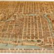 Bird's Eye View of the Business District of Chicago; Lithograph, 1898 (ichi-14892)
