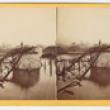 The Van Buren Street Bridge after the Fire; G. N. Barnard for Lovejoy & Foster, Stereograph, 1871 (ichi-19792)