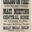 Chicago on Fire!; Broadside, October 9, 1871 (ICHi-20590)