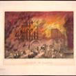 Chicago in Flames; Currier & Ives, Lithograph, ca. 1871 (ichi-23436)
