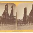 Booksellers' Row after the Chicago Fire; Lovejoy & Foster, Stereograph, 1871 (ichi-29599)