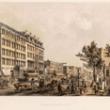 Cor. State and Washington Street; Louis Kurz for Jevne & Almini, Lithograph, 1866-67 (ichi-31532)
