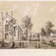 First Congregational Church; Louis Kurz for Jevne & Almini, Lithograph, 1866-67 (ichi-31533)