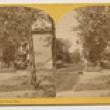 View North on Pine Street (now Michigan Avenue) to the Water Tower before the Fire; P. B. Greene, Stereograph, 1871 (ichi-39581)