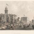 Courthouse Square; Louis Kurz for Jevne & Almini, Lithograph, 1866-67 (ichi-62080)