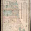 Mr. Robinson Assesses the Damage; Hand-Annotated 1870 Rufus Blanchard Map of Chicago and Environs (ichi-64071)