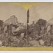 Terrace Row after the Fire; P. B. Greene, Stereograph, 1871 (ichi-64279)