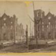 St. Michael's Church after the Fire; Copelin & Sons, Stereograph, 1871 (ichi-64425)